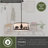 Jorene 3L Bronze Rustic Pendant Light White Linen Bear Deer Tree