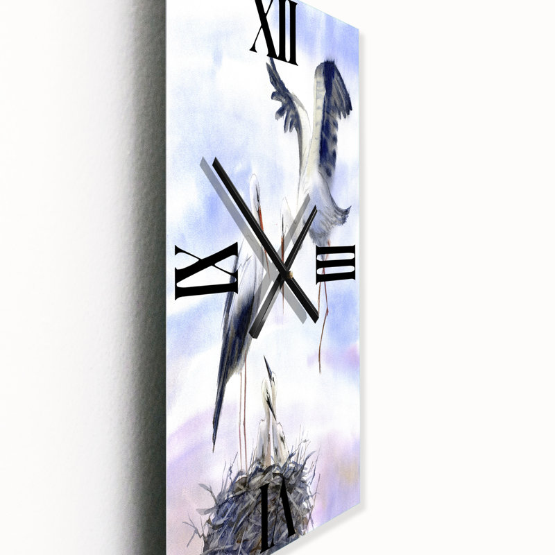 Horloge murale Cigognes dans le nid, Petit