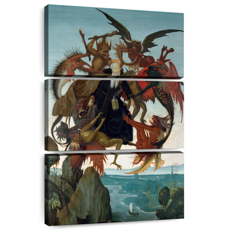 Le tourment de Saint-Antoine 1487-1488, H 74 po x l 48 po