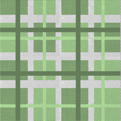 Tapis décoratif vert à carreaux santillanes