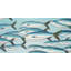Small fish of caesio caerulaurea - 24"x48" Framed canvas