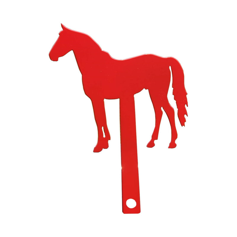 Metal Horse Mailbox Flag,Decorative Mailbox Replacement Flag For All Other Surface Rust Resistant Mailbox Flag(Mounting Hardware NOT Included)10.5In L X 7In W,Red