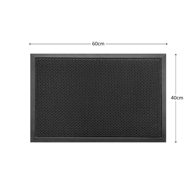 Nicoman Meshmat Entrance Doormat - Black, 40cm x 60cm