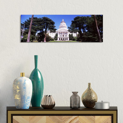 Facade of a government building, California State Capitol Building, Sacramento, California, USA 1 Piece Panoramic Wall Art on Canvas