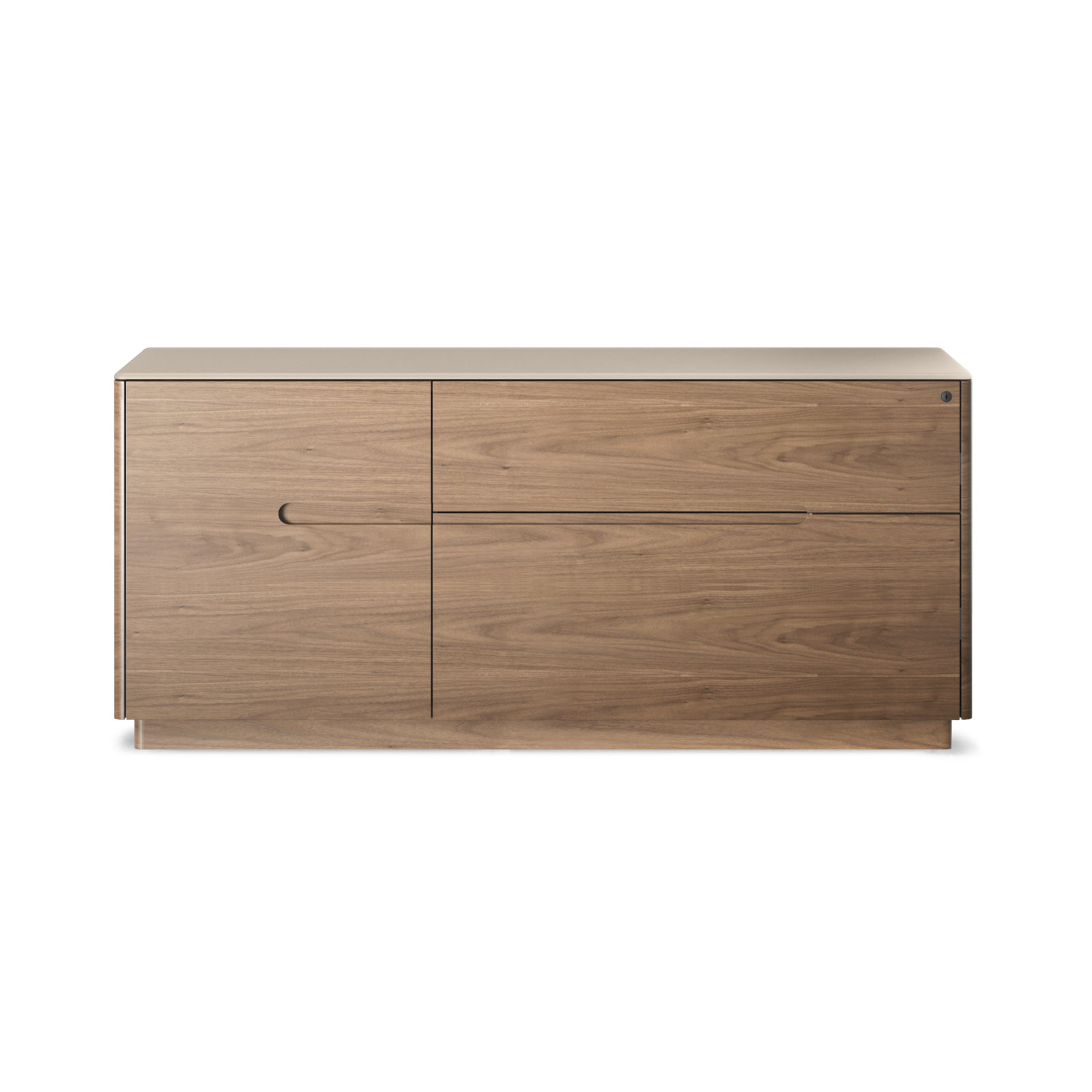 Luma 2 - Drawer Vertical File Cabinet, Walnut/Dune