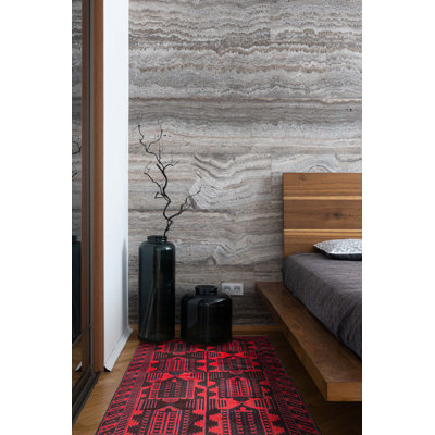 Tapis rouge Teimani 3 pi 5 po x 6 pi 3 po