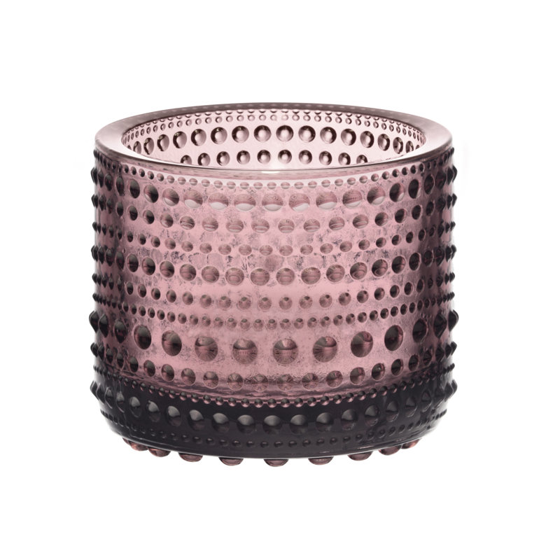 Kastehelmi Glass Tabletop Tealight Holder, Purple