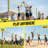 32ft Outdoor Portable Volleyball Net Set System - Quick & Easy Setup Adjustable Height Steel Poles-67189841