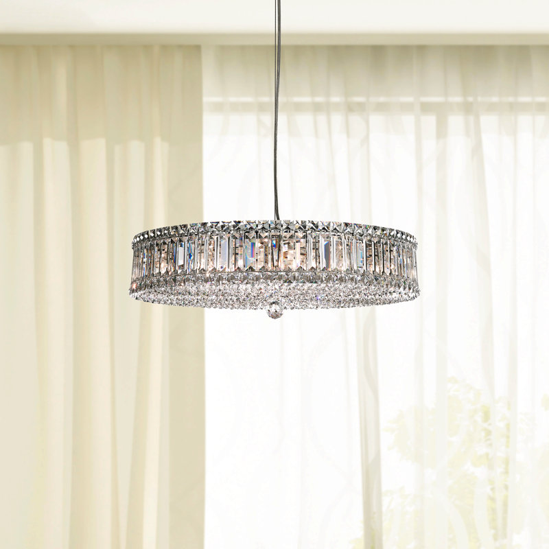 Plaza Glass Chandelier, 6.5" H x 25" W x 25" D, Spectra Swarovski