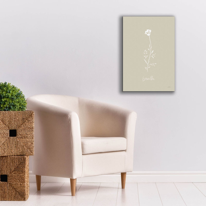 "Epic Graffiti" Delicate Wildflowers 4 "par Katrina Pete, art mural sur toile, H 26 po x l 18 po x P 0,75 po