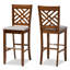 Upholstered Counter Stool with Metal Frame-788764429-788764428