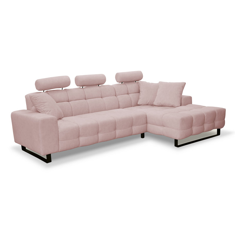 4 Seater Corner Sofa, Blush, Right Hand Facing