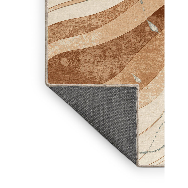 Tapis moelleux et moelleux à cycle moderne Ristaino, 5 x 8