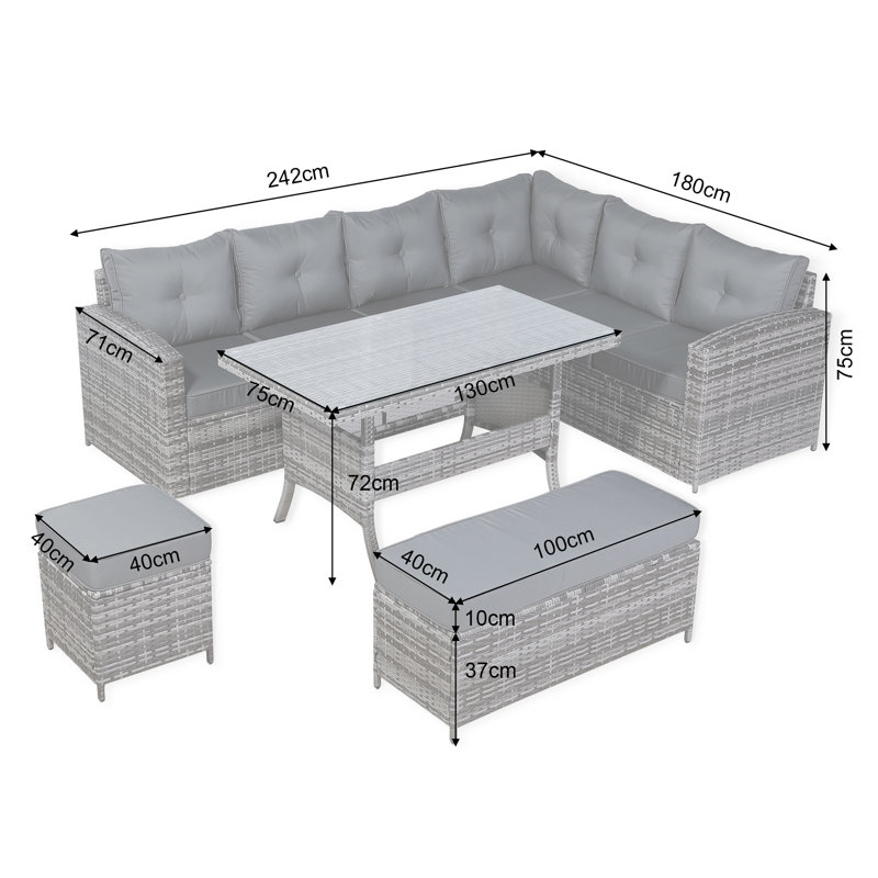 Bharti Garden Lounge Set