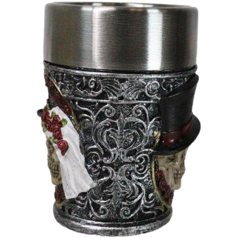 Ensemble de 4 verres à liqueur Gothic Love Never Dies