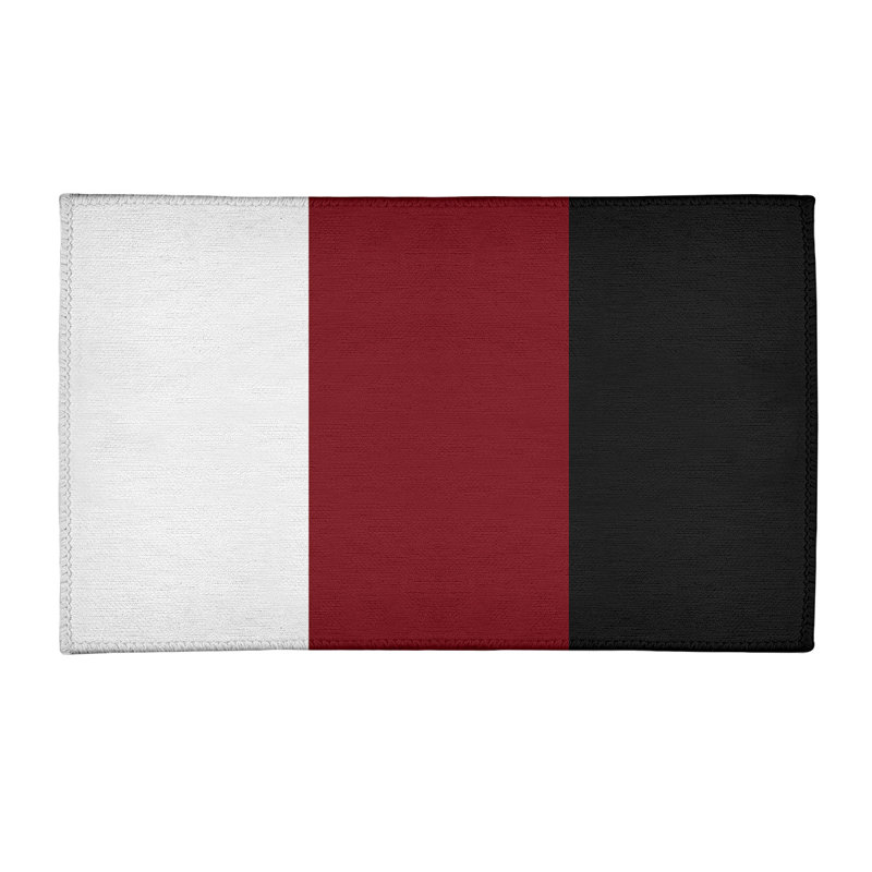 Tapis de zone rouge/noir, Rectangle 2 pi x 3 pi
