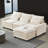Kamanda 99'' Chenille Sectional Sofa with Movable Ottoman & Back Cushions-118568669