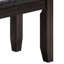 Banc avec coussin touffeté