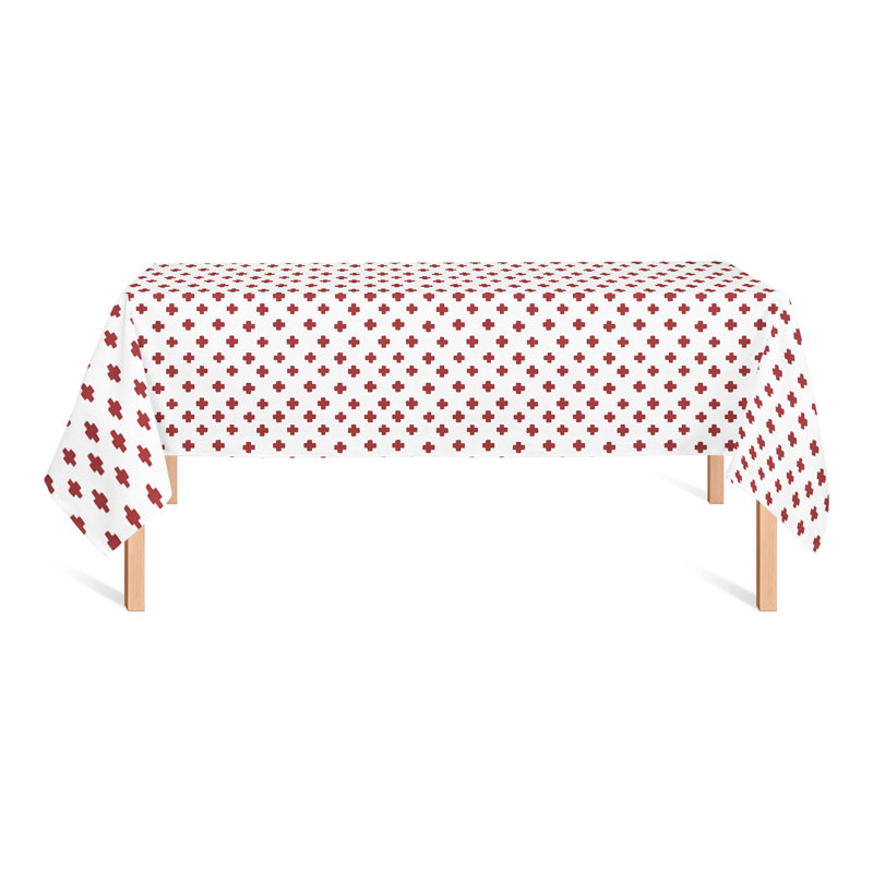 Geometric Tablecloth, Red