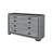 Isabella Grey Dresser With Led-118967720