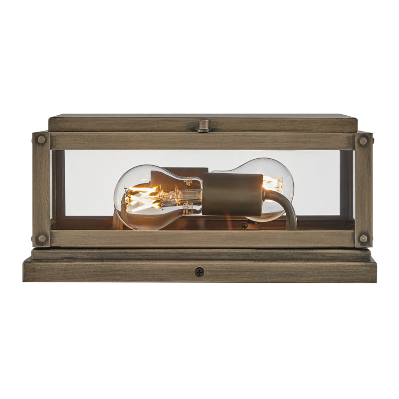 Max Burnished Bronze Outdoor Pier Mount Light