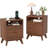 Modern Fluted Night Stand, Wood Nightstand with USB Ports and Outlets, 2 Drawers and Open Shelve, Bedside Table End Table with Solid Wood Feet for Living Room Bedroom-1932897342-1932897328