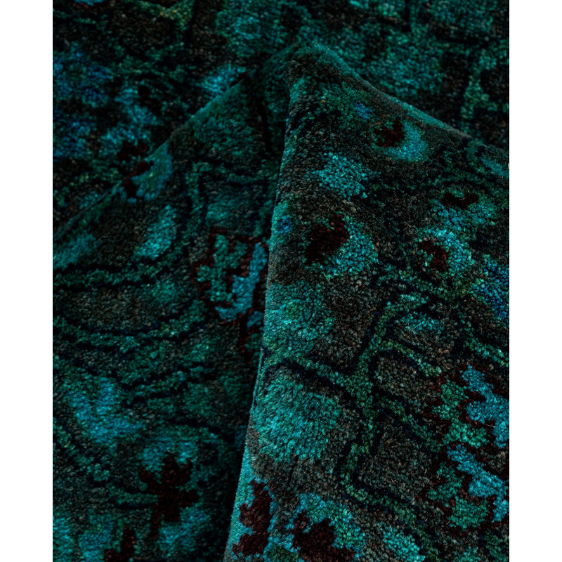 Overdyed One-of-a-Kind 2' 8" X 10' 7" Hand Knotted Area Rug