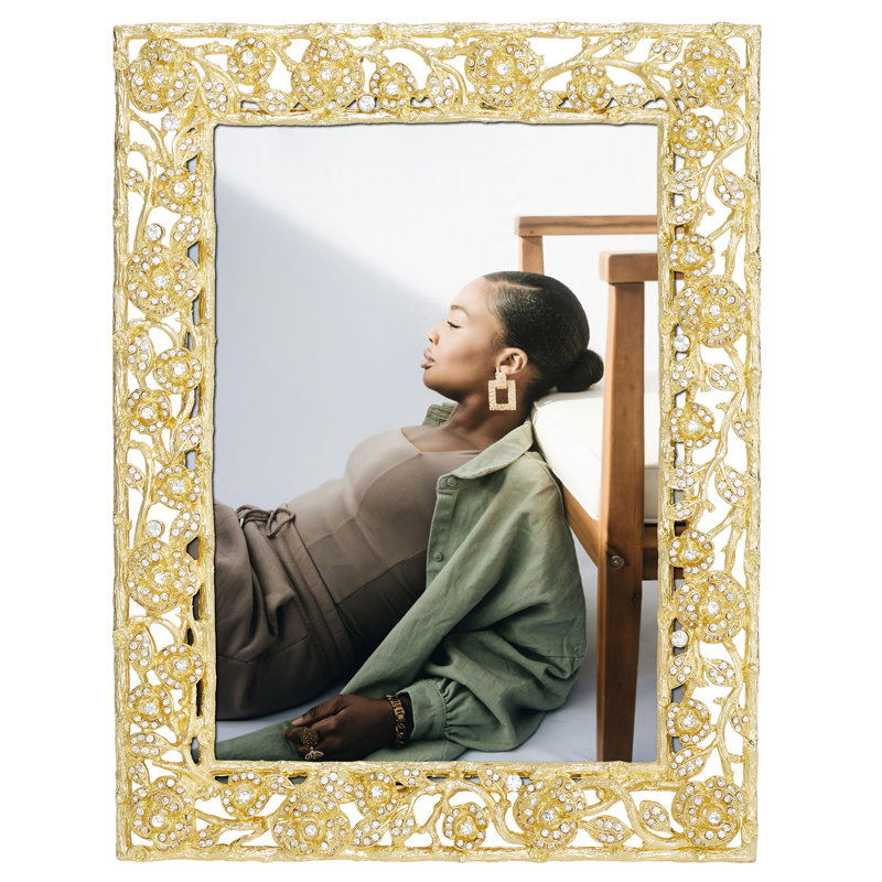 Ellarose Metal Picture Frame, 5" W x 7" H, Gold