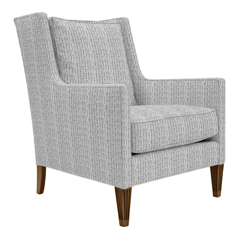 Alec Wingback Chair, No, Impala Linen, Casa Blanca