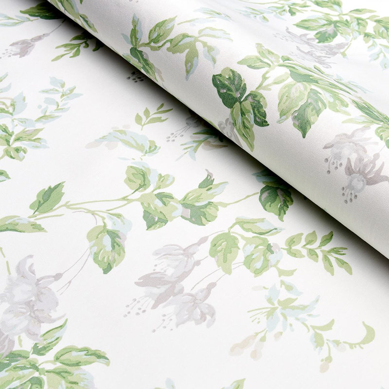 Garden Gate Chintz Fabric, Grey