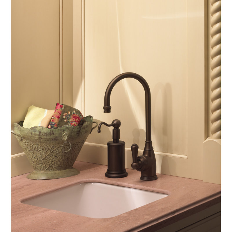 Georgian Era Bar/Food Prep Kitchen Faucet, Satin English Gold