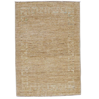 Wool Area Rug in Light Brown