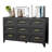 9-Drawer Metal Dresser for Bedroom, Black Steel Chest of Drawers with Wide Profile