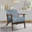 Structure en bois massif avec rembourrage de dossier de siège d'appoint 1 pièce Modern Home Furniture-1672685830