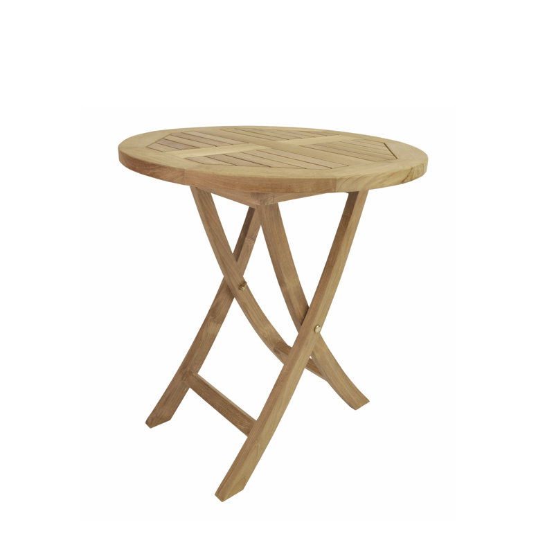 Bahama Outdoor Round Teak Bistro Table