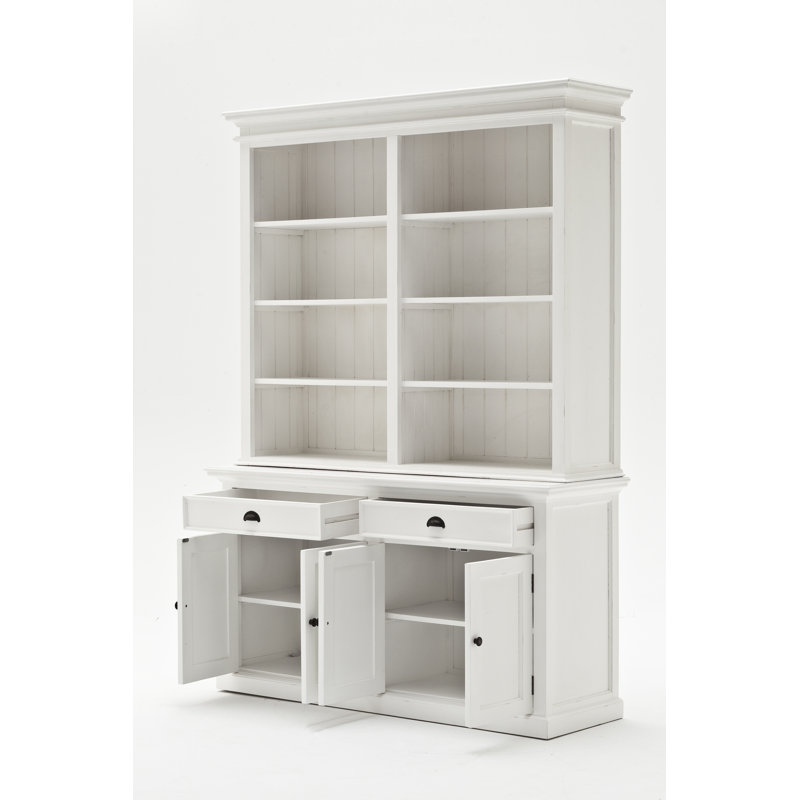 Bibliothèque de rangement Amores H 86,61 po x l 62,99 po, Blanc pur