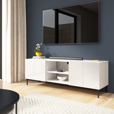 Meuble télé 71W avec portes pour centre de divertissement