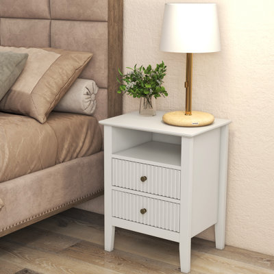 Amberrae 2 Drawer Bedside Table