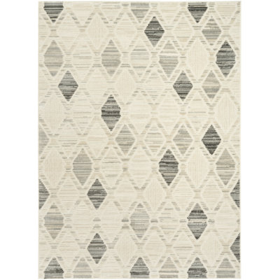 Ebern Designs Hornsey Beige Grey Modern Indoor Rug