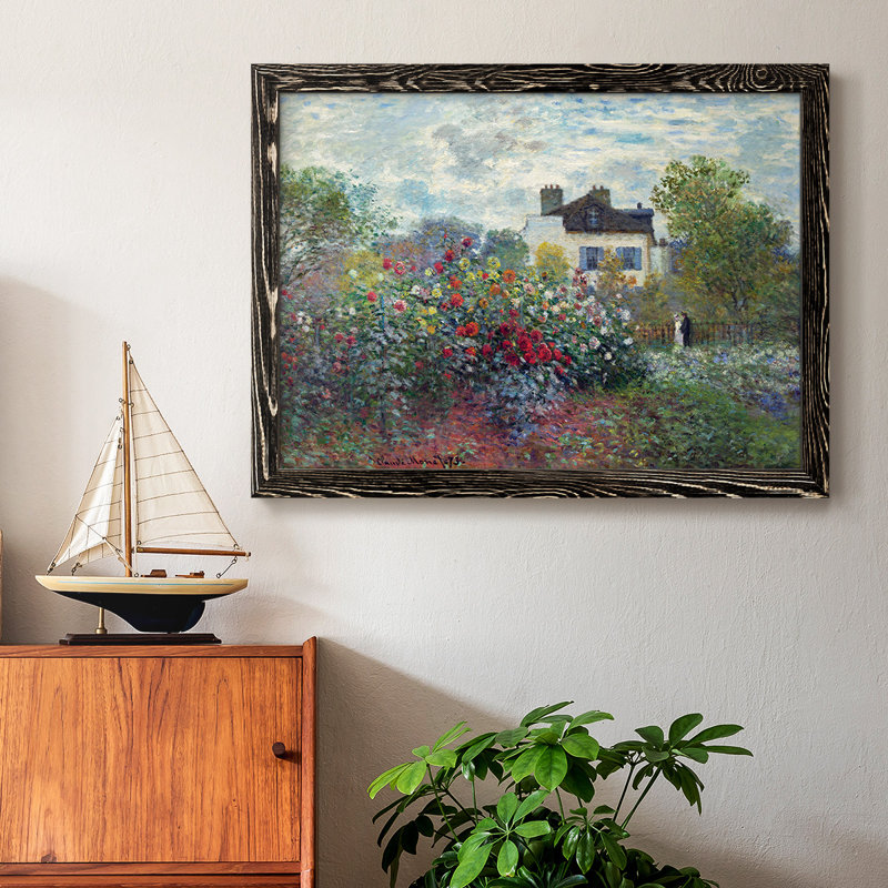 Le jardin de l'artiste à Argenteuil, Noir, H 18 po x l 26 po