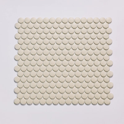 Marin 3/4" x 3/4" Penny Round Matte Porcelain Mosaic Tile