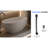 55'' Solid Surface Freestanding Soaking Bathtub In Beige, Resin Stone Material, Overflow And Pop - Up Drain, Hard, Spacious For One Bather, Ergonomic Curve Comfort, Smooth Finish, Easy To Clean