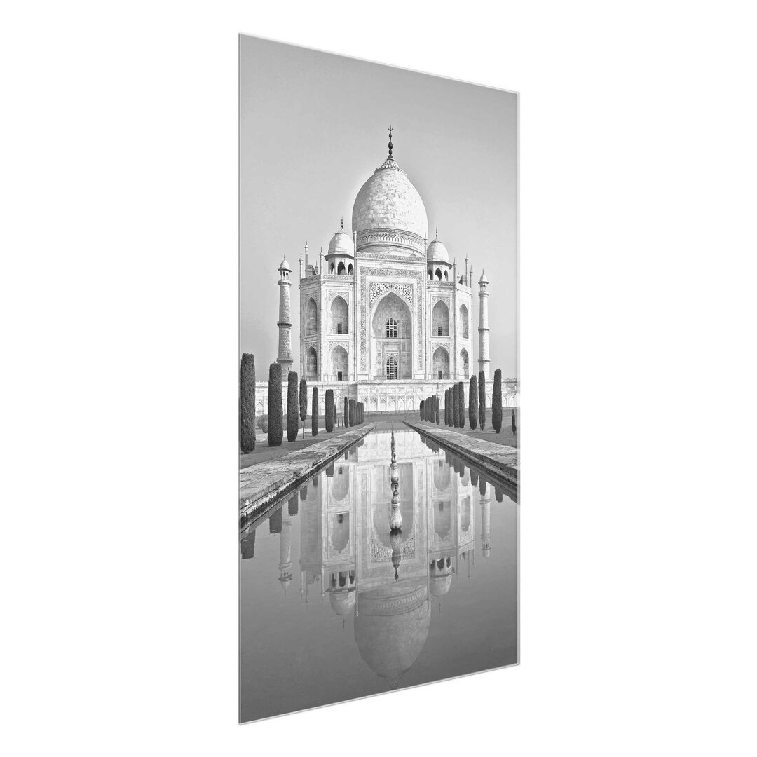 Glasbild Taj Mahal Garten