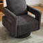 Fauteuil demi-tonneau pivotant rembourré Riqui-1866479121
