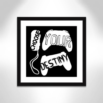 Choose Your Destiny Reverse' Framed Art