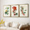 Turpin Tropical Botanicals VI - Toile tendue avec châssis sur mesure - 3 pièces