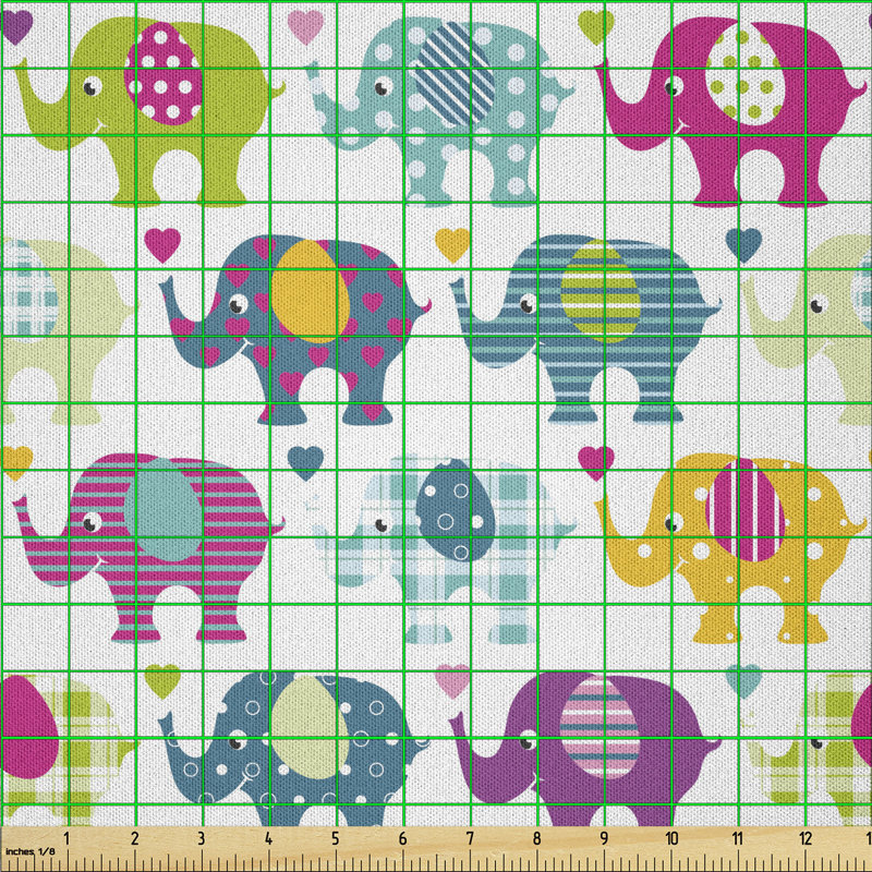 Datrell Polka Dots Hearts and Stripes Multi-Purpose Fabric