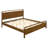 Roundhill Furniture Eldren Wood Platform Bed in Walnut Finish, King-123584303