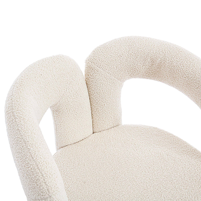 Ensemble de 2 chaises de salle à manger rembourrées, Beige