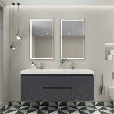 Ensemble de meuble-lavabo double 59 po Aylanna